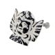 White Angel Distressed Iron Cabinet Knob